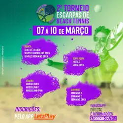 2* Torneio Escarpas Beach  - Feminino Open