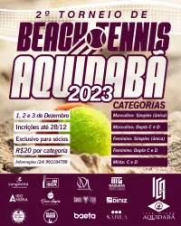 2⁰ Torneio Interno de Beach Tennis do Iate Clube Aquidabã  - "CATEGORIA FEMININA ""D"""
