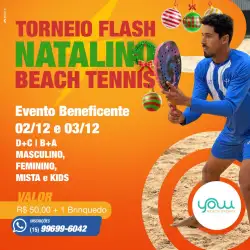 1° Flash Natalino de Beach Tennis  - Mista C+D