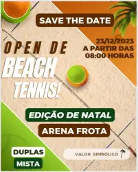  3° Torneio Arena Frota DUPLAS C - Edição Natal - Duplas