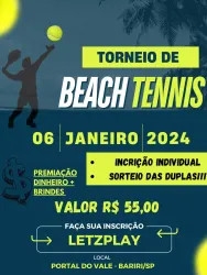 1º TORNEIO DE BEACH TENNIS PORTAL DO VALE  - INTERMEDIARIO (LIVRE)