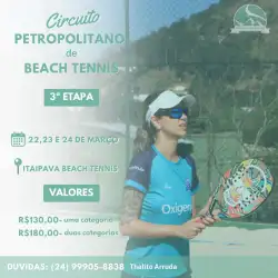 3ª Etapa Circuito Petropolitano de Beach Tennis - Mista Iniciante