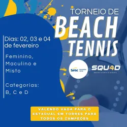 Torneio Beach Tennis Squ4d/Sesc - 03 DE FEVEREIRO
