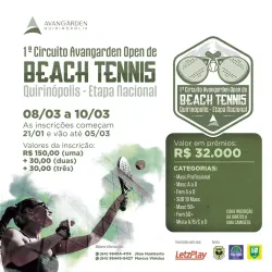 CBBT300/FGOBT300 - 1º CIRCUITO AVANGARDEN OPEN DE BEACH TENNIS - AMADOR - Dupla Masculina C