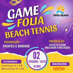 GAME FOLIA DE BEACH TENNIS OPEN BEACH FRUTAL - MASCULINO C/D
