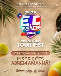 IFBT/CBBT300/FGBT500 - 3° SUPER E C BEACH TENNIS WORLD CUP TOUR - AMADOR - Dupla Feminina B
