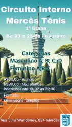 1ª Etapa Circuito Interno Mercês Tenis Clube  - MASCULINO C