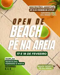 TORNEIO BEACH SPORTS PÉ NA AREIA - CAT C MASC