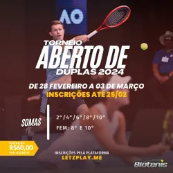 TORNEIO ABERTO DE DUPLAS 2024 - SOMA 02