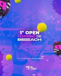 1º OPEN FEMININO VILLA BEACH ARENA  - FEM. INICIANTE