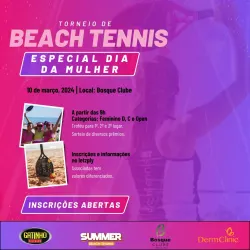 Bosque Clube - Torneio de BT - Especial dia da Mulher - Masculino Open - Sorteio