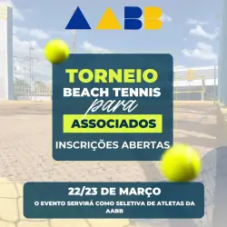 TORNEIO PARA ASSOCIADOS DA AABB - DUPLA MASCULINA INICIANTE