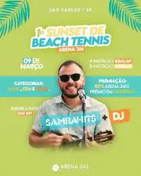 1º SUNSET DE BEACH TENNIS ARENA 241 - CAT MASC A/B