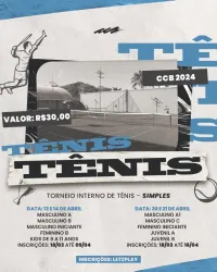 TORNEIO INTERNO DE TÊNIS - SIMPLES CCB 2024 - MASCULINO A1