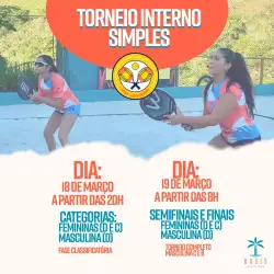 TORNEIO INTERNO DE SIMPLES  - Duplas  - MASCULINA B