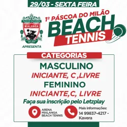 1º Páscoa do Milão 🔥🎾 - Iniciante Masculino