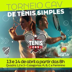 TORNEIO DE TÊNIS CAV - SIMPLES - Masculino B