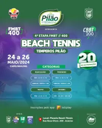 CBBT200 / FMBT400 - COPA PILAO BEACH TENNIS 2024 - Simples Masculina D