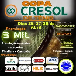 COPA CRESOL DE TENIS PISCINA CLUBE - 1Âª Classe Masculino