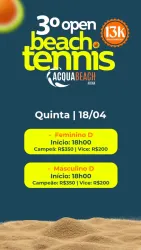 3º OPEN DE BEACH TENNIS ACQUA BEACH  - MASCULINA D
