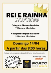 Torneio Rei e Rainha da Porto Sports  - Masculino Simples