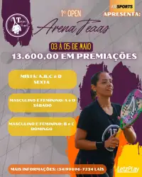 1º Open Arena Texas de Beach Tennis (Prata-MG) - Dupla Feminino C