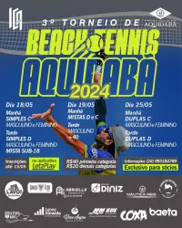 3⁰ Torneio Interno de Beach Tennis - AQUIDABÃ 2024 - "CATEGORIA FEMININA ""C"""