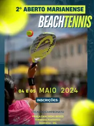 2º aberto Marianense de Beach Tennis   - Categoria mista D/iniciante