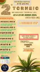 *2° Torneio de Beach Tennis LCL* - Feminino B