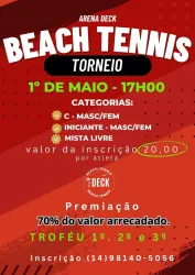 TORNEIO - 1º DE MAIO - ARENA DECK - Categoria C - Masculino