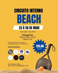CIRCUITO INTERNO DE BEACH TENNIS - 3° ETAPA - Masculino D