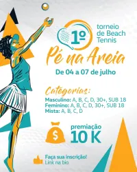 1º Open Pé na Areia de Beach Tennis (Uberlândia - MG) - Dupla Masculino B