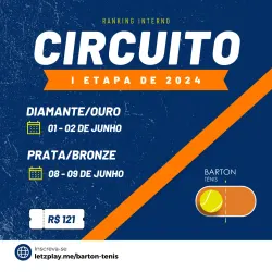 CIRCUITO BARTON - 2a ETAPA 2024 (RANKING INTERNO) - OURO (A)
