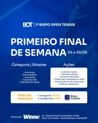 1°BISPO OPEN TENNIS SIMPLES - 45 +