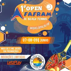 1: Open Fafram de Beach tênis . - Masculino C