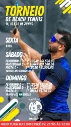 TORNEIO DE BEACH TENNIS ESTADUAL  - MISTO INICIANTE
