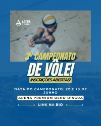 3º CAMPEONATO DE VÔLEI ARENA PREMIUM - Iniciante Masculino
