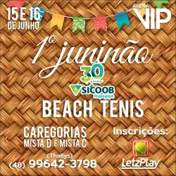 Juninão sicoob de beach tennis - CAT D MISTA