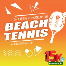 5º OPEN POWERUP BEACH TENNIS DE 15 A 18/08