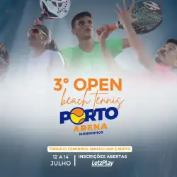 3º Open de Beach Tennis - Porto Arena, Morrinhos - Go - Masculino D