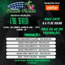 7: Torneio arena Beach House . - Masculina A/Pro
