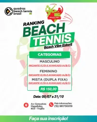 Ranking Beach Vibe Estoril - Feminino iniciante (C/D)