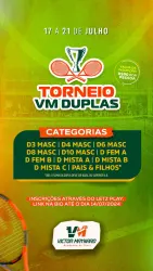 2º TORNEIO VM DE DUPLAS 2024 - D6 