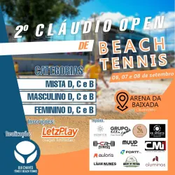 2º Cláudio Open de Beach Tennis  - FEM C