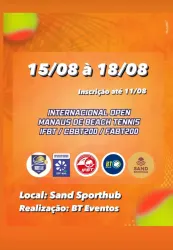 IFBT/ CBBT200/ FABT200 -  Internacional Open Manaus de Beach Tennis  - Dupla Mista D