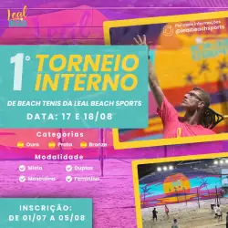 1º Torneio Interno de Beach Tenis da Leal Beach Sports / 2024 - OURO - Dupla Mista