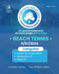 1º Circuito Solidário - Lagoa Beach Sport - - CATEGORIA MISTA D
