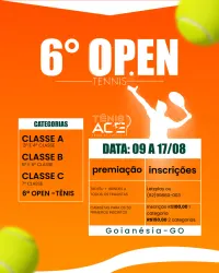 6ºOPEN DE TÊNIS ACE ARENA DE ESPORTES