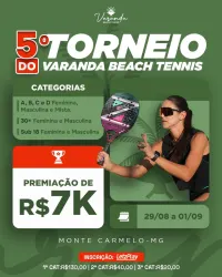 5º Torneio do Varanda Beach Tennis (Monte Carmelo) - Dupla Masculino B