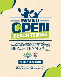 FBTM50 - Santa Inês Open de Beach Tennis - Dupla Masculina D